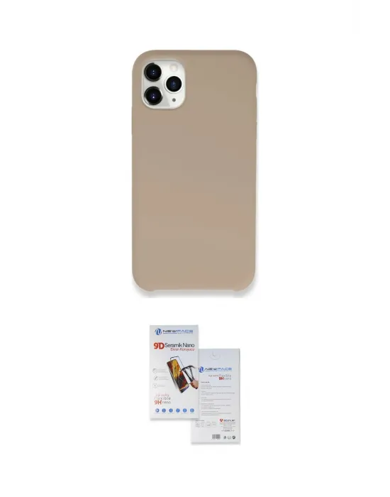 ieg™ iPhone 11 Pro Max Kılıf Zirve Modern Özel Seri - Siyah Seramik Nano Ekran Koruyucu