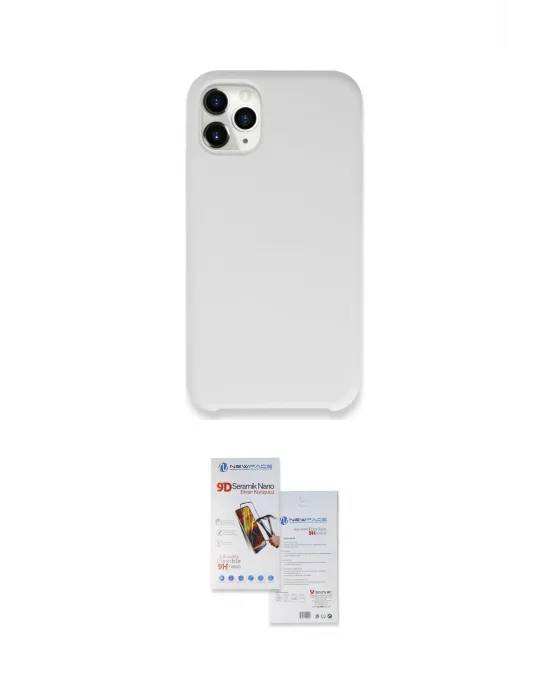 ieg™ iPhone 11 Pro Max Kılıf Zirve Modern Özel Seri - Siyah Seramik Nano Ekran Koruyucu