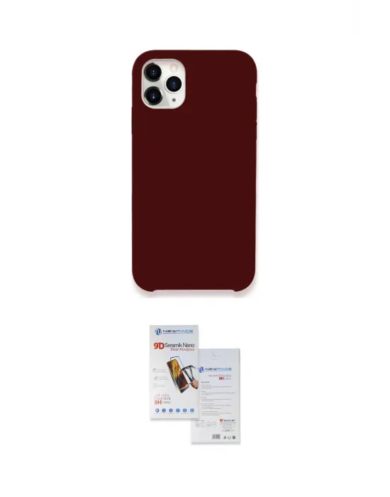 ieg™ iPhone 11 Pro Max Kılıf Zirve Modern Özel Seri - Siyah Seramik Nano Ekran Koruyucu