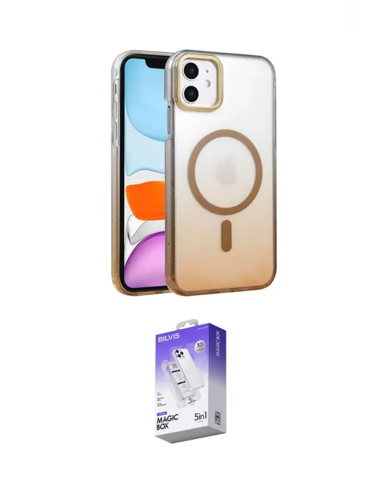 ieg™ iPhone 12 Kılıf Ahenk Doku Özel Seri - Siyah Bilvis 5in1 3D Magic Cam Ekran Koruyucu