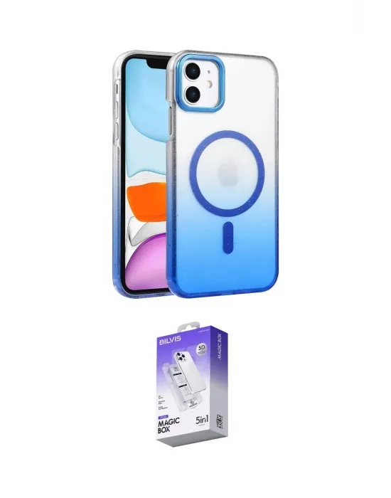 ieg™ iPhone 12 Kılıf Ahenk Doku Özel Seri - Siyah Bilvis 5in1 3D Magic Cam Ekran Koruyucu