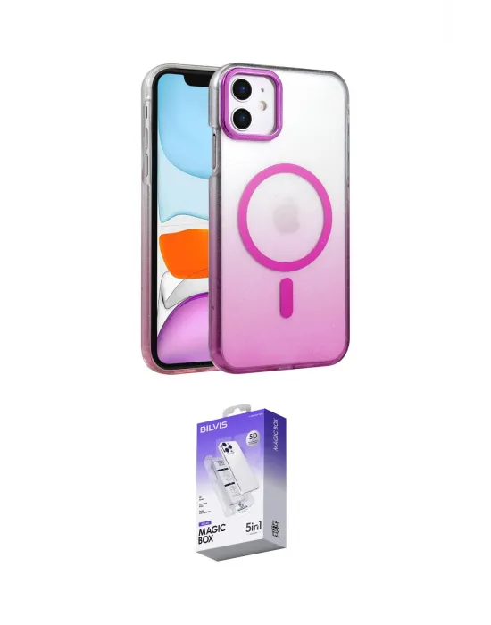 ieg™ iPhone 12 Kılıf Ahenk Doku Özel Seri - Siyah Bilvis 5in1 3D Magic Cam Ekran Koruyucu