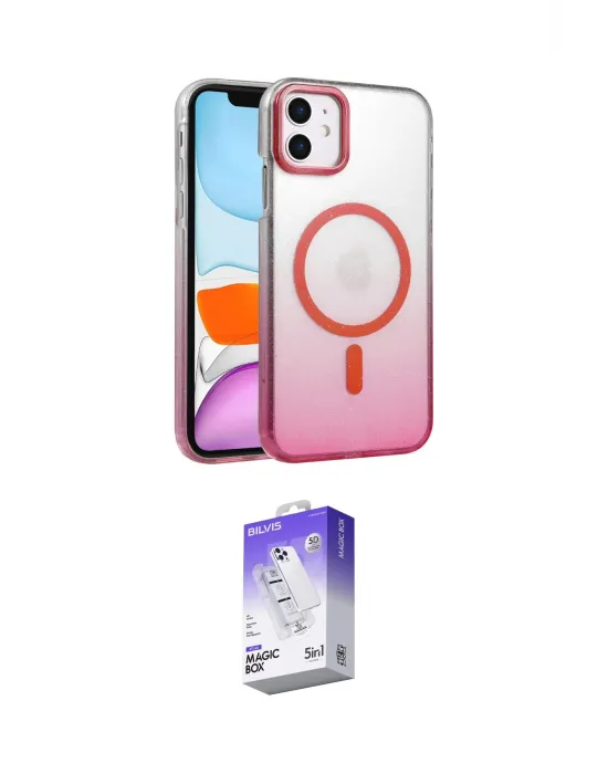 ieg™ iPhone 12 Kılıf Ahenk Doku Özel Seri - Siyah Bilvis 5in1 3D Magic Cam Ekran Koruyucu
