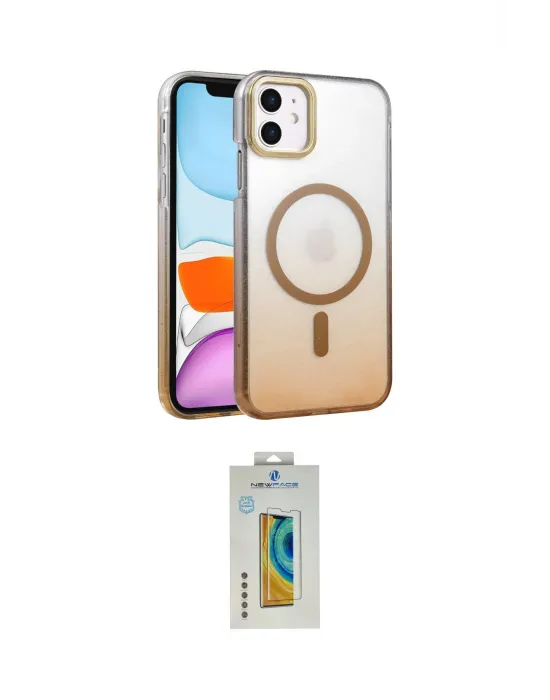 ieg™ iPhone 12 Kılıf Ahenk Doku Özel Seri - Siyah Polymer Nano Ekran Koruyucu
