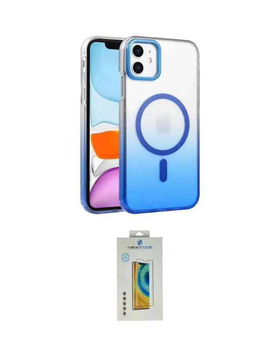 ieg™ iPhone 12 Kılıf Ahenk Doku Özel Seri - Siyah Polymer Nano Ekran Koruyucu