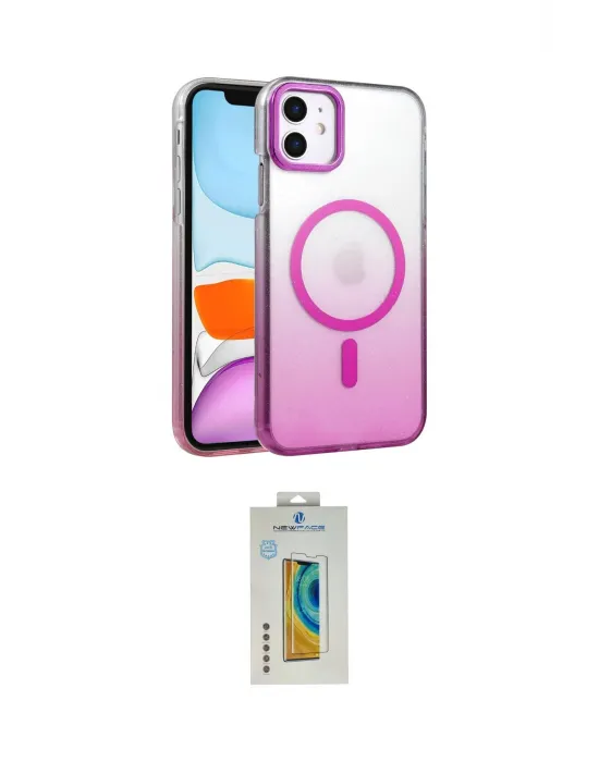 ieg™ iPhone 12 Kılıf Ahenk Doku Özel Seri - Siyah Polymer Nano Ekran Koruyucu