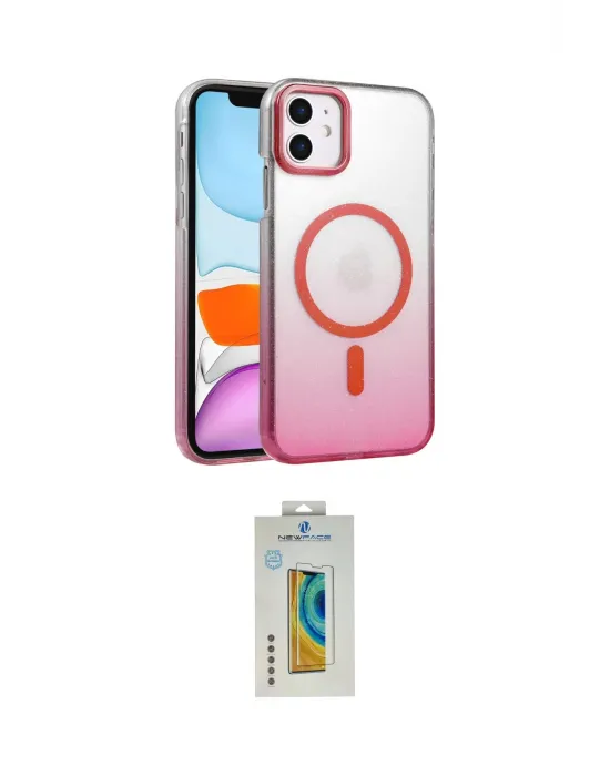 ieg™ iPhone 12 Kılıf Ahenk Doku Özel Seri - Siyah Polymer Nano Ekran Koruyucu