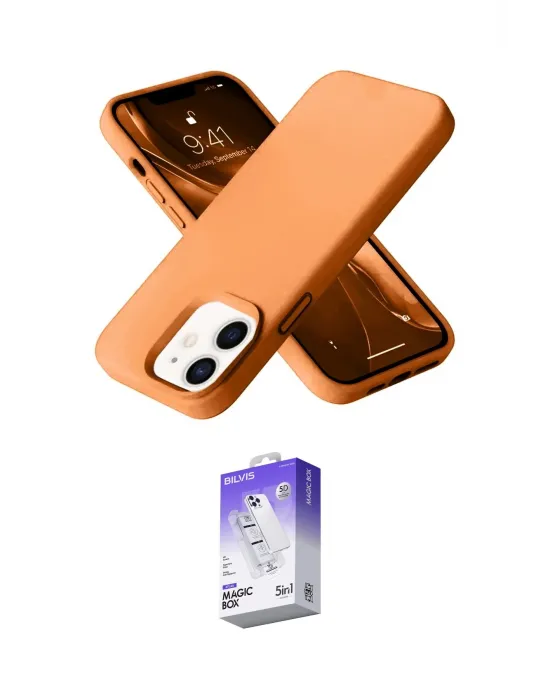 ieg™ iPhone 12 Kılıf Ahenk Serisi - Siyah Bilvis 5in1 3D Magic Cam Ekran Koruyucu