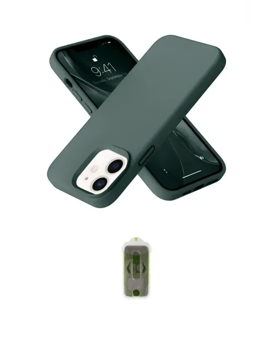ieg™ iPhone 12 Kılıf Ahenk Serisi - Siyah Joko Magic 5D Hayalet Cam