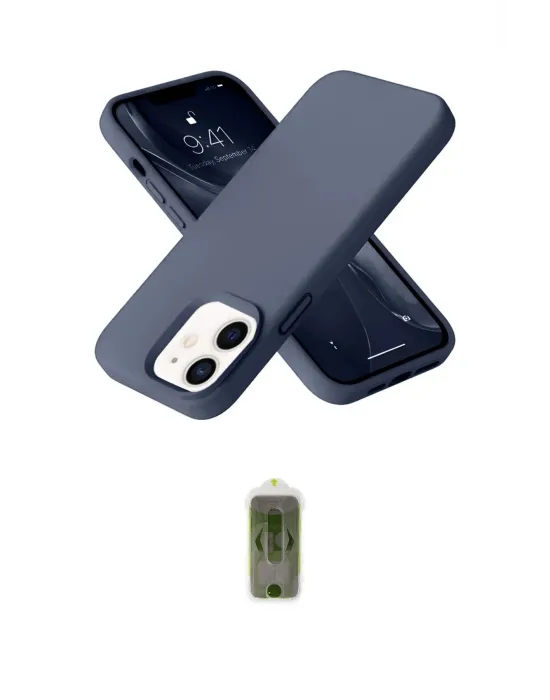 ieg™ iPhone 12 Kılıf Ahenk Serisi - Siyah Joko Magic 5D Hayalet Cam
