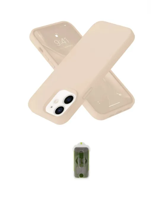 ieg™ iPhone 12 Kılıf Ahenk Serisi - Siyah Joko Magic 5D Hayalet Cam