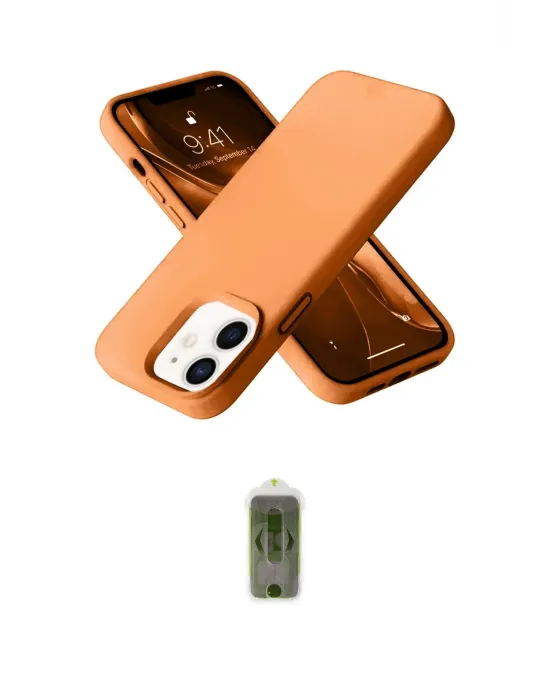 ieg™ iPhone 12 Kılıf Ahenk Serisi - Siyah Joko Magic 5D Hayalet Cam