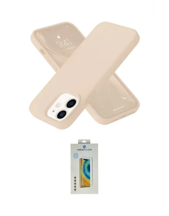 ieg™ iPhone 12 Kılıf Ahenk Serisi - Siyah Polymer Nano Ekran Koruyucu