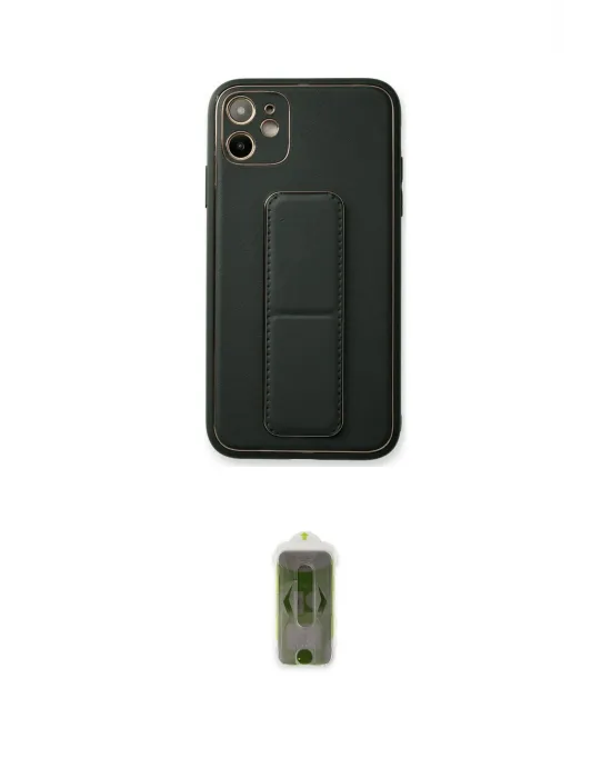 ieg™ iPhone 12 Kılıf Akış Doku - Siyah Joko Magic 5D Hayalet Cam