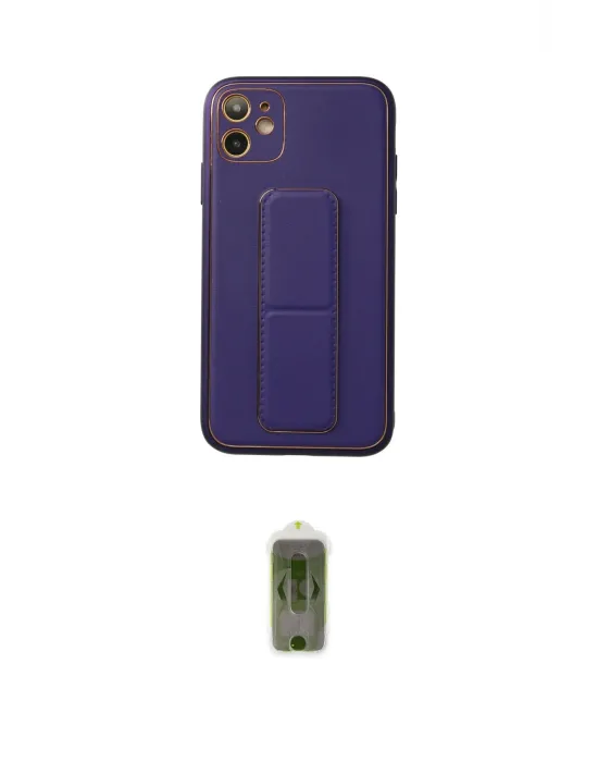 ieg™ iPhone 12 Kılıf Akış Doku - Siyah Joko Magic 5D Hayalet Cam