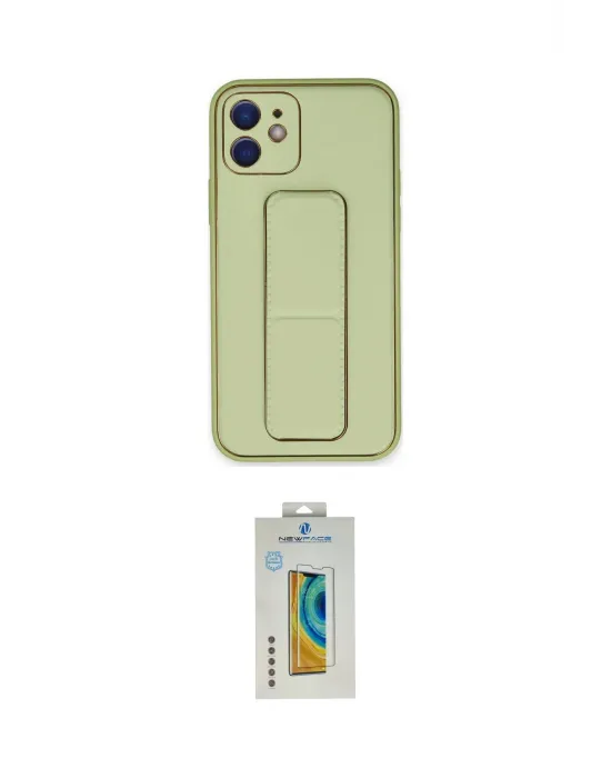 ieg™ iPhone 12 Kılıf Akış Doku - Siyah Polymer Nano Ekran Koruyucu