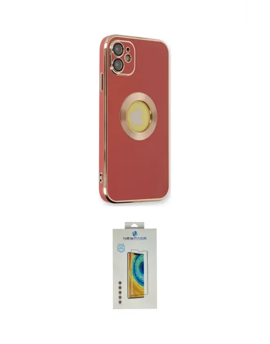 ieg™ iPhone 12 Kılıf İz Form Serisi - Siyah Polymer Nano Ekran Koruyucu