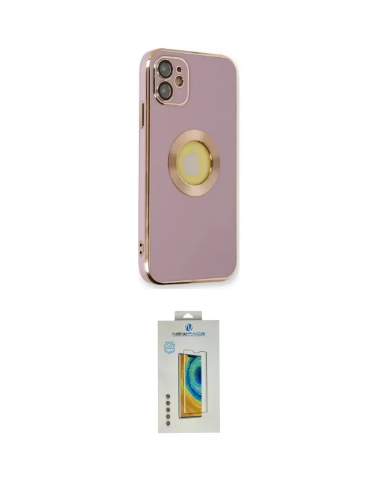 ieg™ iPhone 12 Kılıf İz Form Serisi - Siyah Polymer Nano Ekran Koruyucu