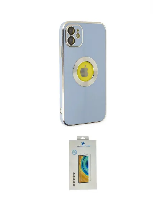 ieg™ iPhone 12 Kılıf İz Form Serisi - Siyah Polymer Nano Ekran Koruyucu