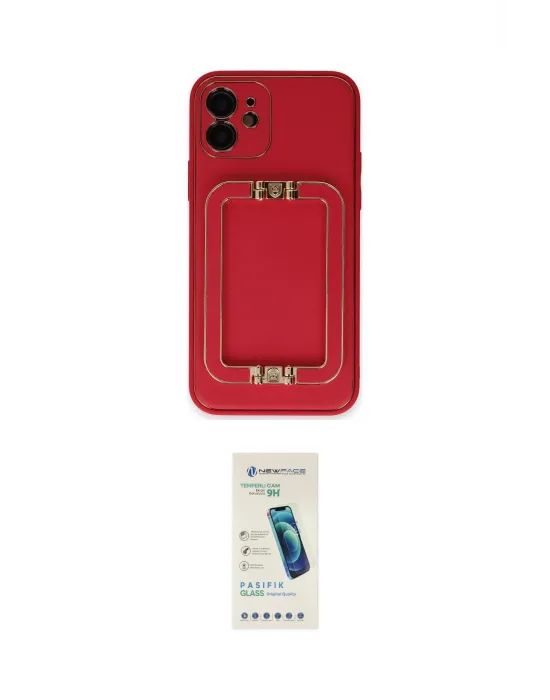 ieg™ iPhone 12 Kılıf Kozmos Minimal Prime - Şeffaf Pasifik Cam Ekran Koruyucu