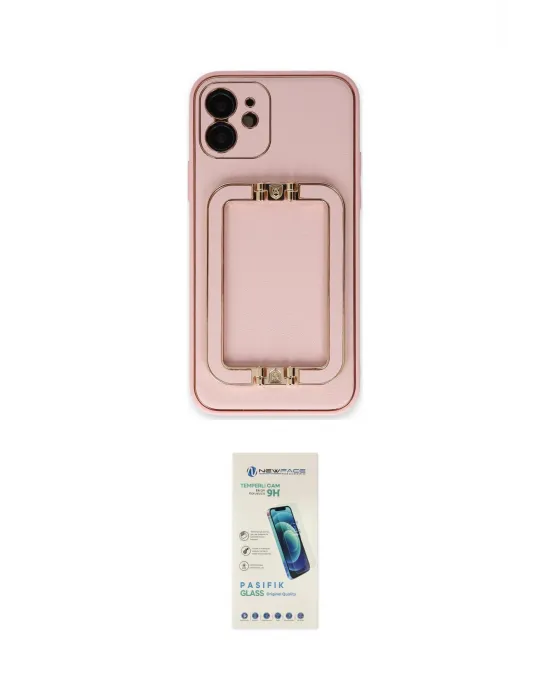 ieg™ iPhone 12 Kılıf Kozmos Minimal Prime - Şeffaf Pasifik Cam Ekran Koruyucu