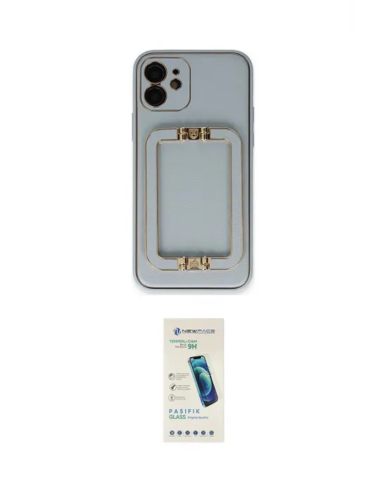 ieg™ iPhone 12 Kılıf Kozmos Minimal Prime - Şeffaf Pasifik Cam Ekran Koruyucu