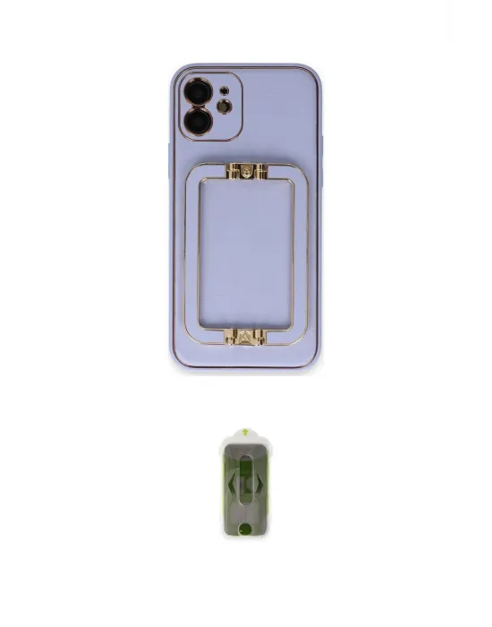 ieg™ iPhone 12 Kılıf Kozmos Minimal Prime - Siyah Joko Magic 5D Hayalet Cam