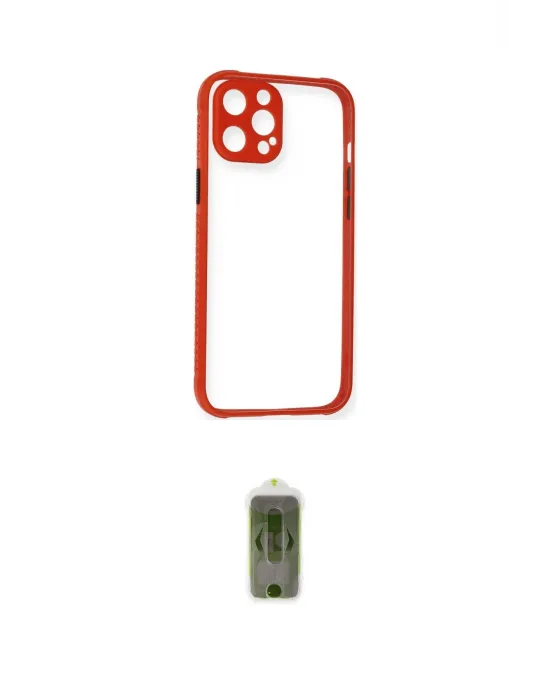 ieg™ iPhone 12 Kılıf Nova Asil Özel Seri - Siyah Joko Magic 5D Hayalet Cam
