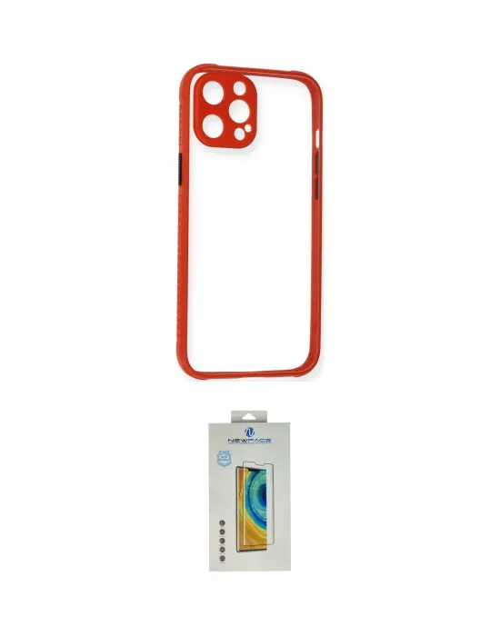 ieg™ iPhone 12 Kılıf Nova Asil Özel Seri - Siyah Polymer Nano Ekran Koruyucu