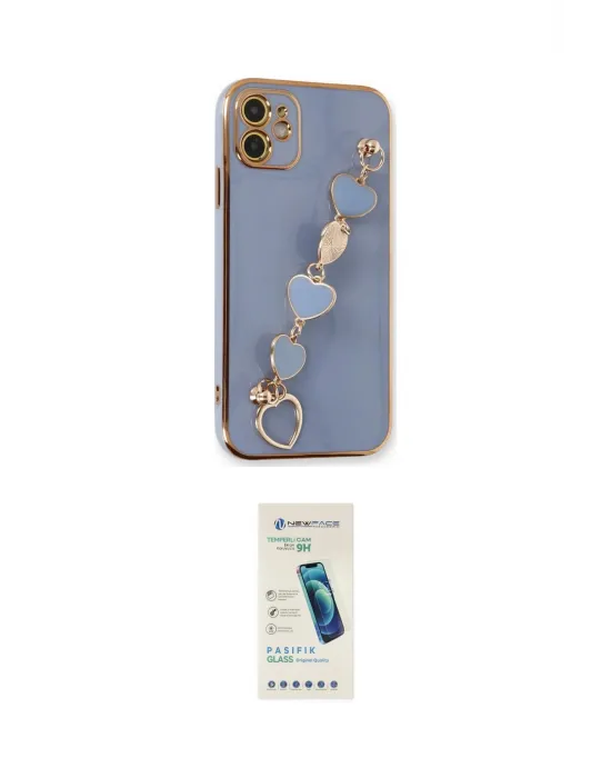 ieg™ iPhone 12 Kılıf Nova Işık Prime - Şeffaf Pasifik Cam Ekran Koruyucu