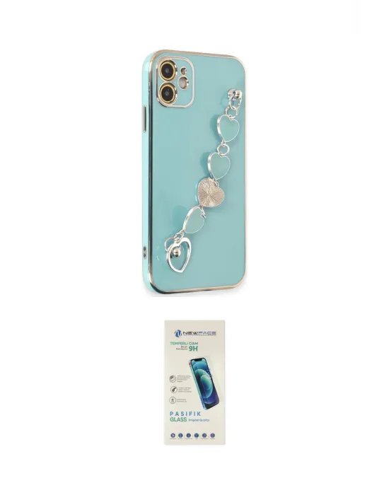ieg™ iPhone 12 Kılıf Nova Işık Prime - Şeffaf Pasifik Cam Ekran Koruyucu