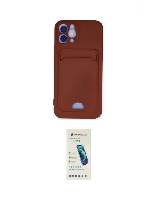 ieg™ iPhone 12 Kılıf Vadi Çizgi Prime - Şeffaf Pasifik Cam Ekran Koruyucu
