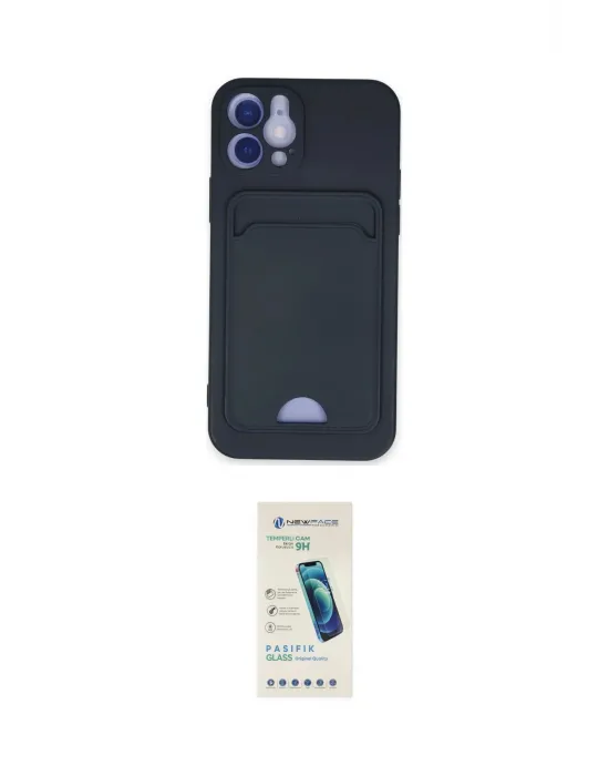 ieg™ iPhone 12 Kılıf Vadi Çizgi Prime - Şeffaf Pasifik Cam Ekran Koruyucu