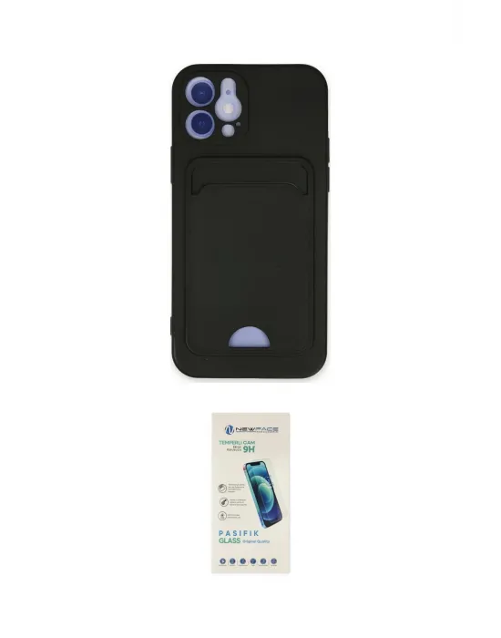 ieg™ iPhone 12 Kılıf Vadi Çizgi Prime - Şeffaf Pasifik Cam Ekran Koruyucu