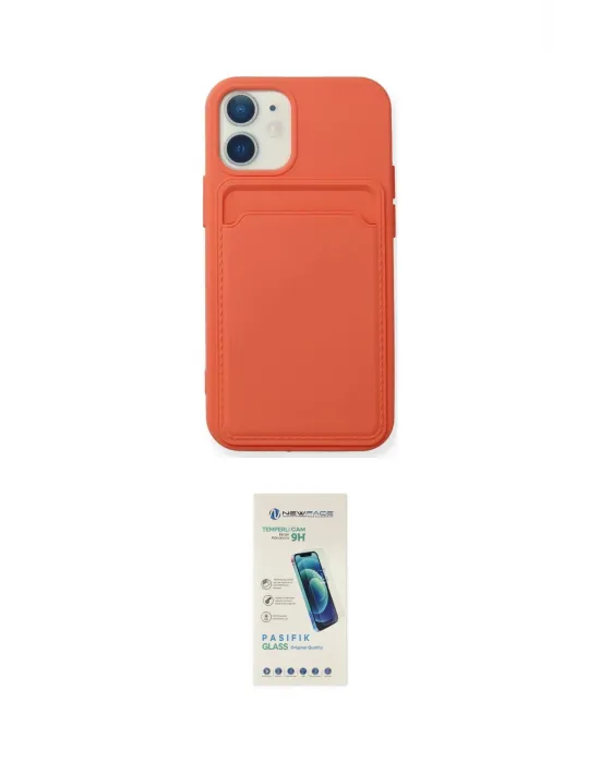 ieg™ iPhone 12 Kılıf Vadi Çizgi Prime - Şeffaf Pasifik Cam Ekran Koruyucu