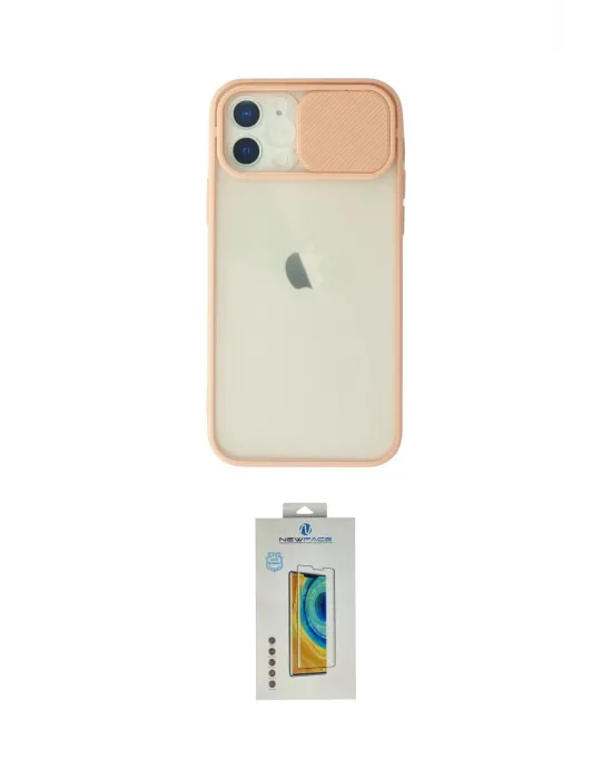 ieg™ iPhone 12 Kılıf Vadi Çizgi - Siyah Polymer Nano Ekran Koruyucu