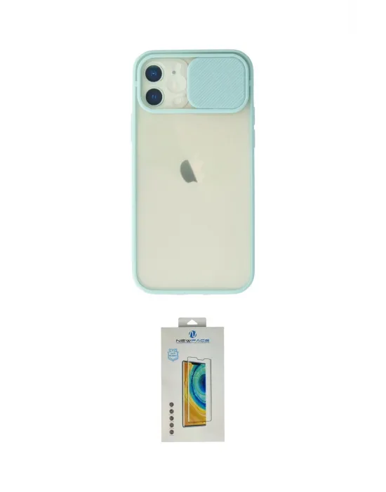 ieg™ iPhone 12 Kılıf Vadi Çizgi - Siyah Polymer Nano Ekran Koruyucu