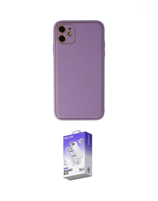 ieg™ iPhone 12 Kılıf Yadigar Klasik - Siyah Bilvis 5in1 3D Magic Cam Ekran Koruyucu
