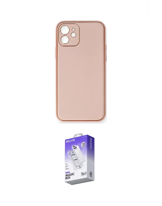 ieg™ iPhone 12 Kılıf Yadigar Klasik - Siyah Bilvis 5in1 3D Magic Cam Ekran Koruyucu