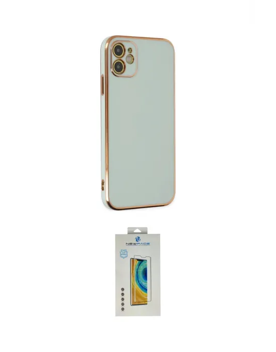 ieg™ iPhone 12 Kılıf Yankı Serisi - Siyah Polymer Nano Ekran Koruyucu