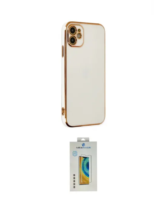 ieg™ iPhone 12 Kılıf Yankı Serisi - Siyah Polymer Nano Ekran Koruyucu