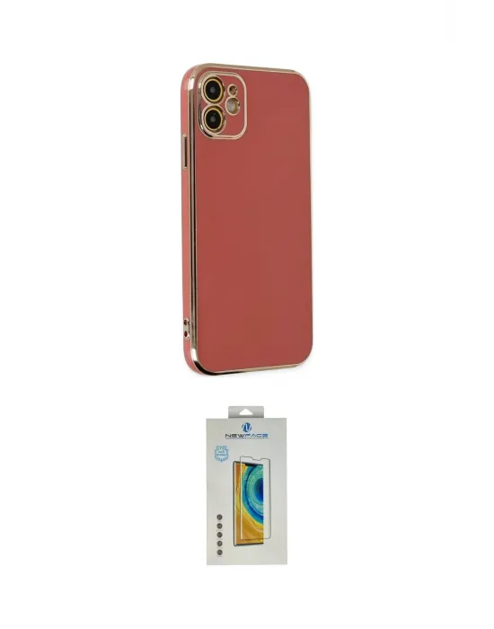 ieg™ iPhone 12 Kılıf Yankı Serisi - Siyah Polymer Nano Ekran Koruyucu