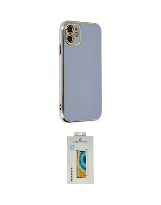 ieg™ iPhone 12 Kılıf Yankı Serisi - Siyah Polymer Nano Ekran Koruyucu