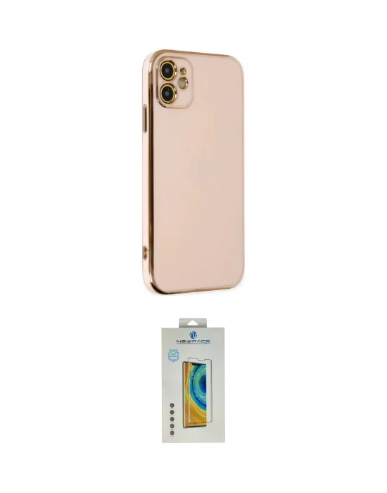 ieg™ iPhone 12 Kılıf Yankı Serisi - Siyah Polymer Nano Ekran Koruyucu
