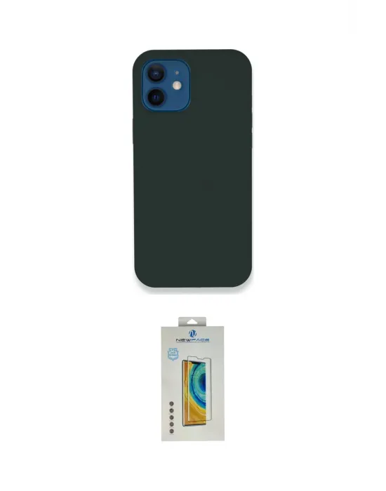 ieg™ iPhone 12 Kılıf Zirve Modern Özel Seri - Siyah Polymer Nano Ekran Koruyucu