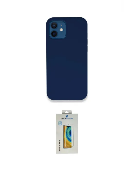 ieg™ iPhone 12 Kılıf Zirve Modern Özel Seri - Siyah Polymer Nano Ekran Koruyucu