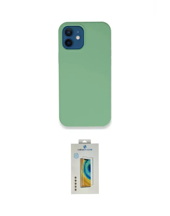 ieg™ iPhone 12 Kılıf Zirve Modern Özel Seri - Siyah Polymer Nano Ekran Koruyucu