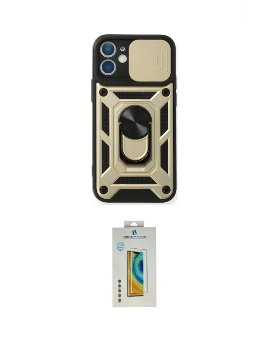ieg™ iPhone 12 Mini Kılıf Ahenk Klasik - Siyah Polymer Nano Ekran Koruyucu