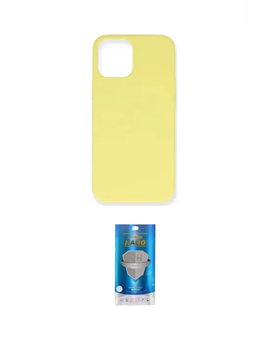 ieg™ iPhone 12 Mini Kılıf Ahenk Serisi - Şeffaf Royal Nano Ekran Koruyucu