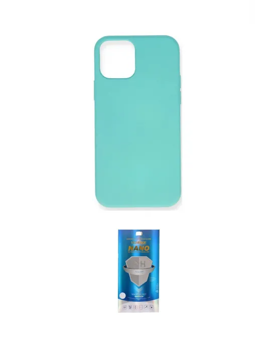 ieg™ iPhone 12 Mini Kılıf Ahenk Serisi - Şeffaf Royal Nano Ekran Koruyucu